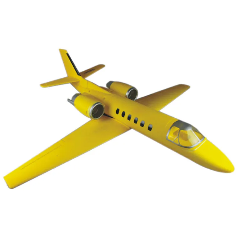 AU Stock Only! Dynam Cessna 550 Turbo Jet V2 Yellow 4S Twin 64mm EDF RC Jet w/ Flaps
