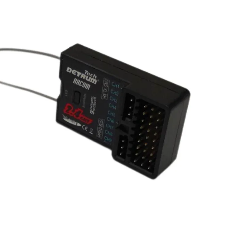 Detrum Blitz-DT9 9CH Smart Programming/Telemetry RC Transmitter Set Red (TX+RXC9M)