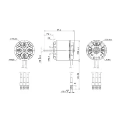 Detrum BM3720A-650KV Brushless Motor