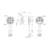 Detrum BM3720A-500KV Brushless Motor