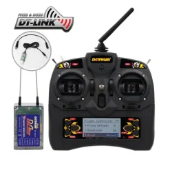 Detrum GAVIN-6C 6CH 2.4Ghz RC Transmitter Set (TX+RXC7+USB Simulator Cable)