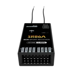 Detrum SR86A 8CH 2.4Ghz Receiver with iStone 6-Axis Gyro Stabilizer w/ ABS System
