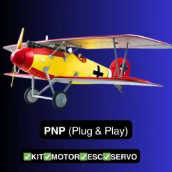 Dynam Albatros D.Va V2 4S RC Warbird Biplane 1300mm 51