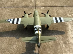 Dynam B-26 Marauder Green 4S Twin-Engine RC Warbird Plane 1.5m Wingspan w/ Flaps