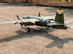 Dynam B-26 Marauder Green 4S Twin-Engine RC Warbird Plane 1.5m Wingspan w/ Flaps