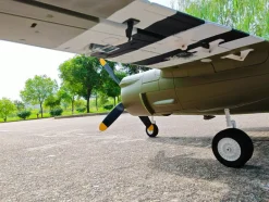 Dynam B-26 Marauder Green 4S Twin-Engine RC Warbird Plane 1.5m Wingspan w/ Flaps