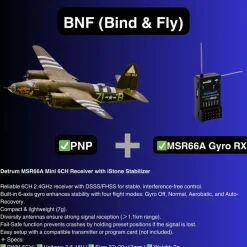 Dynam B-26 Marauder Green 4S Twin-Engine RC Warbird Plane 1.5m Wingspan w/ Flaps