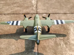 Dynam B-26 Marauder Green 4S Twin-Engine RC Warbird Plane 1.5m Wingspan w/ Flaps