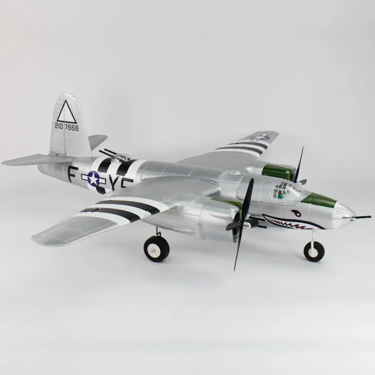 Dynam B-26 Marauder 4S RC Twin Warbird Plane 1.5m w/ Flaps
