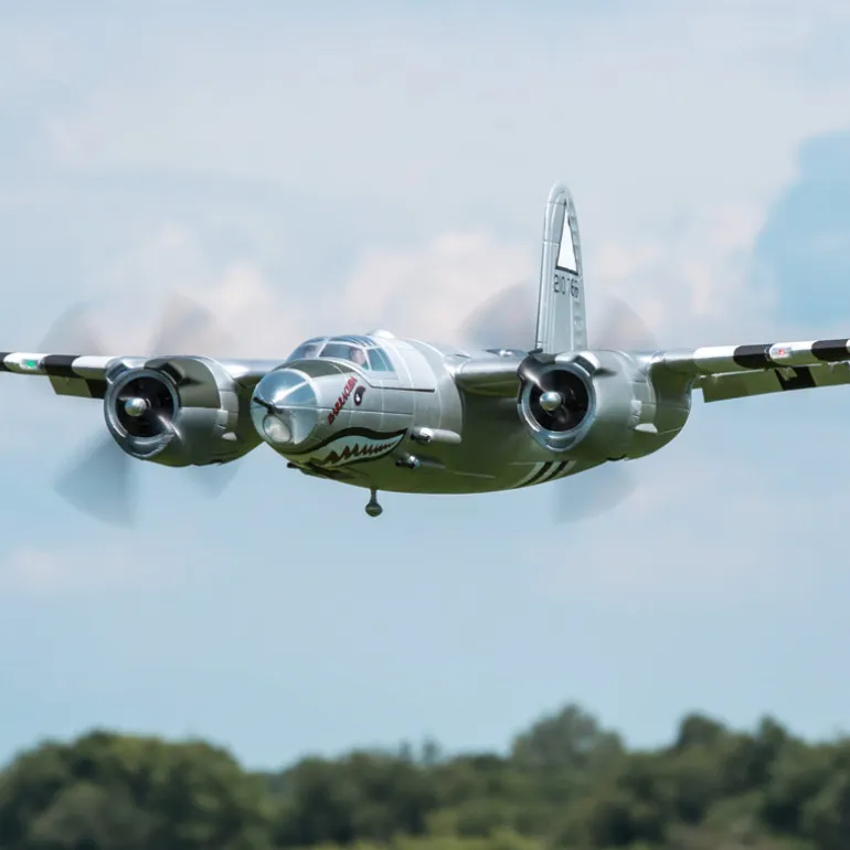 Dynam B-26 Marauder 4S RC Twin Warbird Plane 1.5m w/ Flaps