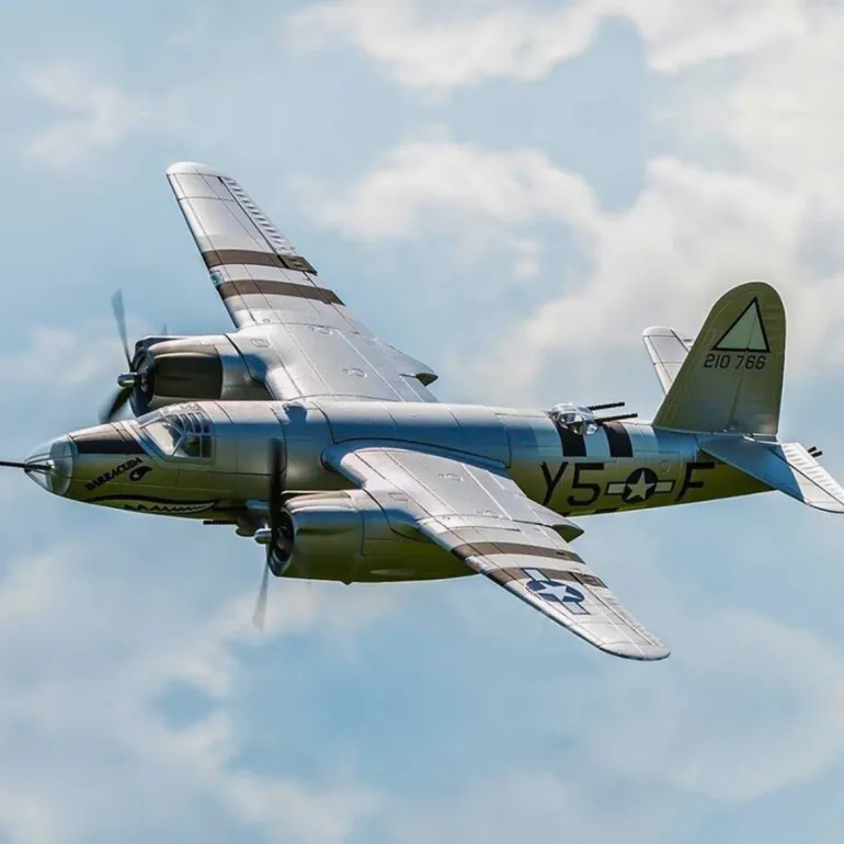 Dynam B-26 Marauder 4S RC Twin Warbird Plane 1.5m w/ Flaps