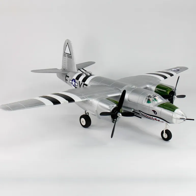 Dynam B-26 Marauder 4S RC Twin Warbird Plane 1.5m w/ Flaps