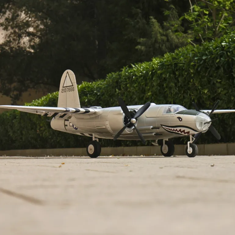 Dynam B-26 Marauder 4S RC Twin Warbird Plane 1.5m w/ Flaps