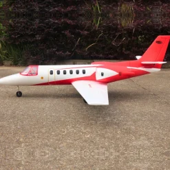 Dynam Cessna 550 Turbo Jet V2 Red 4S Twin 64mm EDF RC Jet w/ Flaps