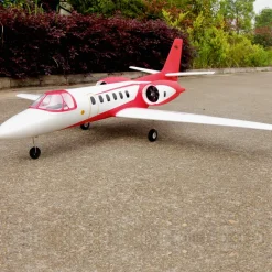 Dynam Cessna 550 Turbo Jet V2 Red 4S Twin 64mm EDF RC Jet w/ Flaps