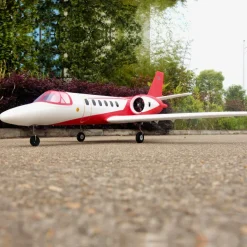Dynam Cessna 550 Turbo Jet V2 Red 4S Twin 64mm EDF RC Jet w/ Flaps