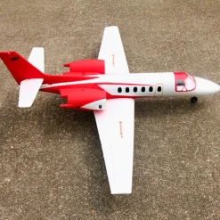 Dynam Cessna 550 Turbo Jet V2 Red 4S Twin 64mm EDF RC Jet w/ Flaps