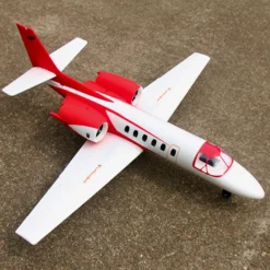 Dynam Cessna 550 Turbo Jet V2 Red 4S Twin 64mm EDF RC Jet w/ Flaps