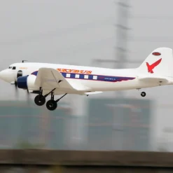 Dynam DC-3 Skybus White RC Warbird Plane 1500mm 59