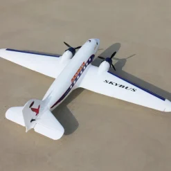 Dynam DC-3 Skybus White RC Warbird Plane 1500mm 59