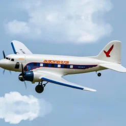Dynam DC-3 Skybus White RC Warbird Plane 1500mm 59