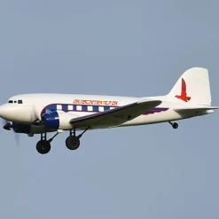 Dynam DC-3 Skybus White RC Warbird Plane 1500mm 59