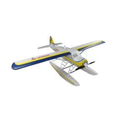 Dynam DHC-2 Beaver V2 Blue 4S Sea/Land RC Float Plane 1.5m w/ Flaps Plus Floats & Rubber Wheel