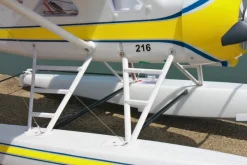 Dynam DHC-2 Beaver V2 Blue 4S Sea/Land RC Float Plane 1.5m w/ Flaps Plus Floats & Rubber Wheel