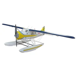 Dynam DHC-2 Beaver V2 Blue 4S Sea/Land RC Float Plane 1.5m w/ Flaps Plus Floats & Rubber Wheel