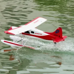 Dynam DHC-2 Beaver V2 Red 4S Sea/Land RC Float Plane 1.5m w/ Flaps Plus Floats & Rubber Wheel