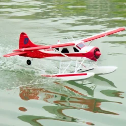 Dynam DHC-2 Beaver V2 Red 4S Sea/Land RC Float Plane 1.5m w/ Flaps Plus Floats & Rubber Wheel