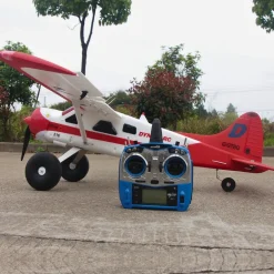 Dynam DHC-2 Beaver V2 Red 4S Sea/Land RC Float Plane 1.5m w/ Flaps Plus Floats & Rubber Wheel