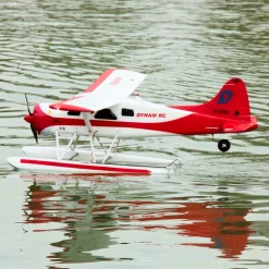 Dynam DHC-2 Beaver V2 Red 4S Sea/Land RC Float Plane 1.5m w/ Flaps Plus Floats & Rubber Wheel