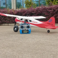 Dynam DHC-2 Beaver V2 Red 4S Sea/Land RC Float Plane 1.5m w/ Flaps Plus Floats & Rubber Wheel