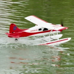 Dynam DHC-2 Beaver V2 Red 4S Sea/Land RC Float Plane 1.5m w/ Flaps Plus Floats & Rubber Wheel