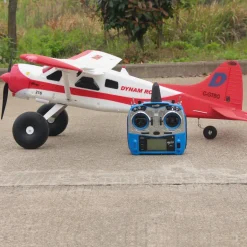 Dynam DHC-2 Beaver V2 Red 4S Sea/Land RC Float Plane 1.5m w/ Flaps Plus Floats & Rubber Wheel