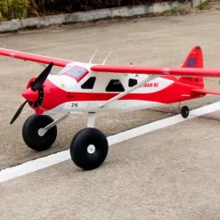 Dynam DHC-2 Beaver V2 Red 4S Sea/Land RC Float Plane 1.5m w/ Flaps Plus Floats & Rubber Wheel