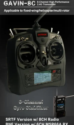 Dynam Gloster Meteor F8 V2 Silver 6S 12-Blade Twin Inrunner 70mm EDF RC Jet w/ Flaps