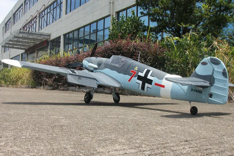 Dynam Messerschmitt BF-109 V2 4S RC Warbird Plane 1300mm w/ Flaps
