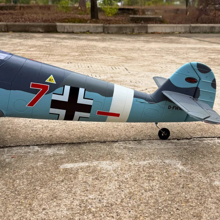Dynam Messerschmitt BF-109 V2 4S RC Warbird Plane 1300mm w/ Flaps