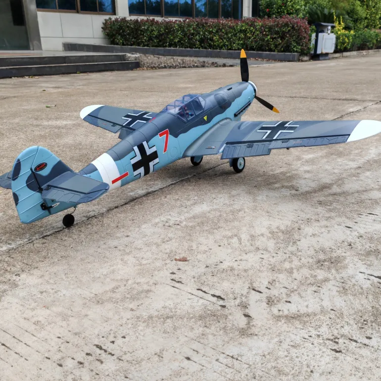 Dynam Messerschmitt BF-109 V2 4S RC Warbird Plane 1300mm w/ Flaps