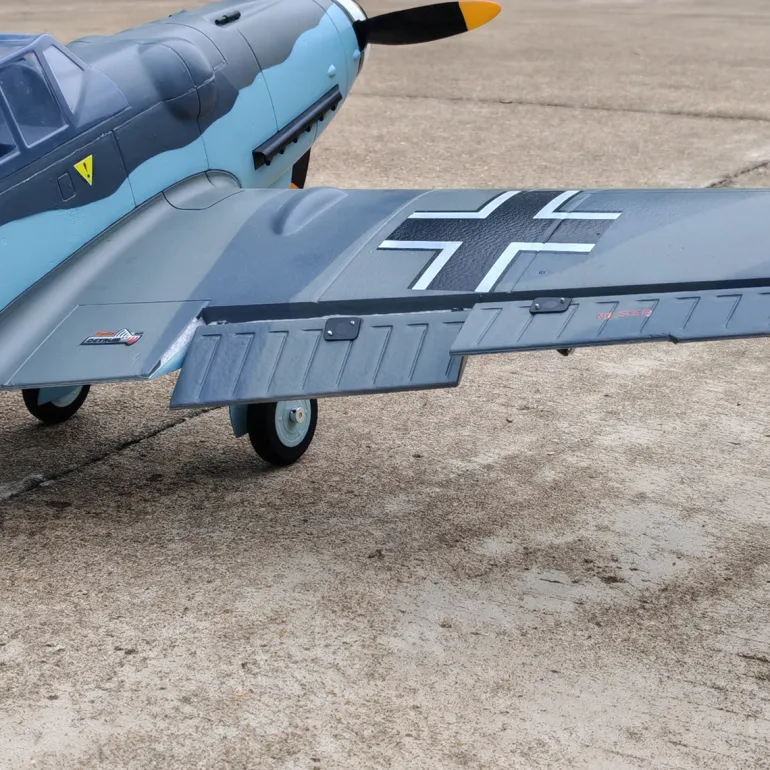 Dynam Messerschmitt BF-109 V2 4S RC Warbird Plane 1300mm w/ Flaps
