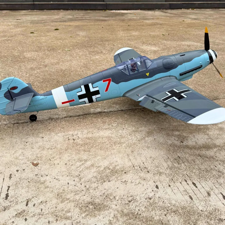 Dynam Messerschmitt BF-109 V2 4S RC Warbird Plane 1300mm w/ Flaps