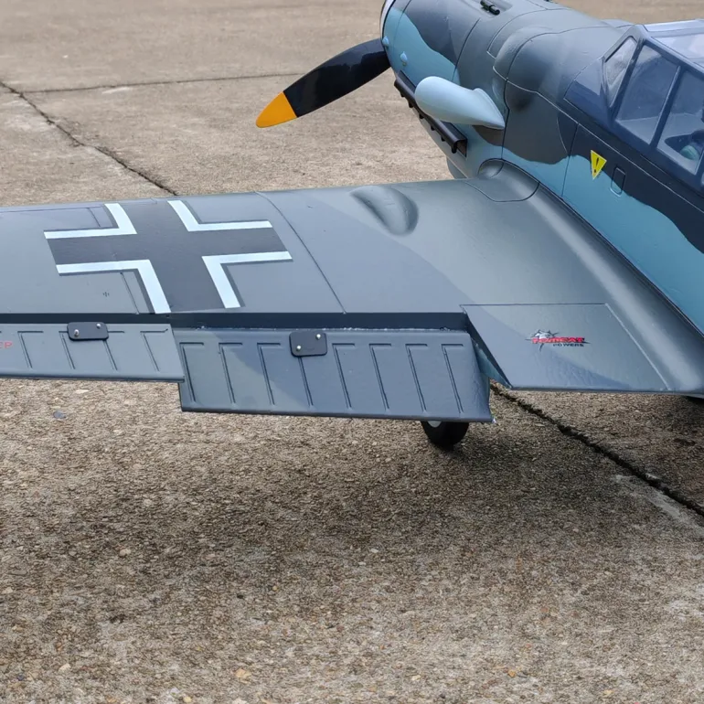 Dynam Messerschmitt BF-109 V2 4S RC Warbird Plane 1300mm w/ Flaps