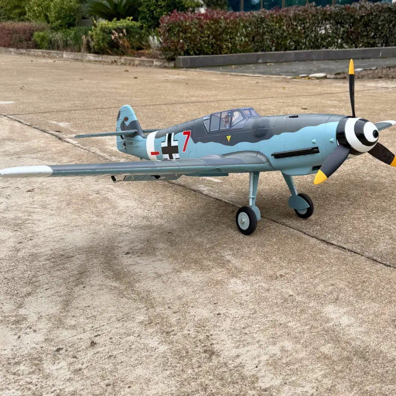 Dynam Messerschmitt BF-109 V2 4S RC Warbird Plane 1300mm w/ Flaps