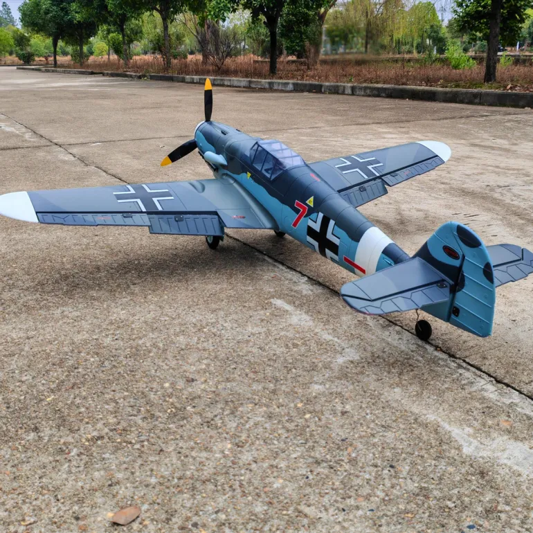 Dynam Messerschmitt BF-109 V2 4S RC Warbird Plane 1300mm w/ Flaps