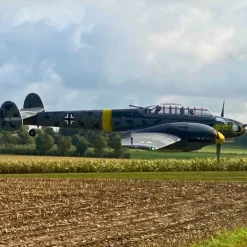 Dynam Messerschmitt BF-110 V3 4S Twin-Engine RC Warbird Plane 1500mm w/ Flaps