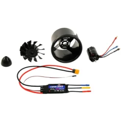 Dynam 64mm 12-Blade 4S EDF Power System w/ TC-2827-2600KV Outrunner Brushless Motor & 80A ESC XT60