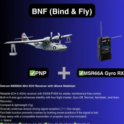 Dynam PBY Catalina V2 Grey Twin Engine RC Seaplane 1500mm 59