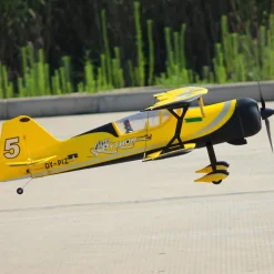 Dynam Pitts Python Model 12 Yellow 4S RC Aerobatic 3D Sport Biplane